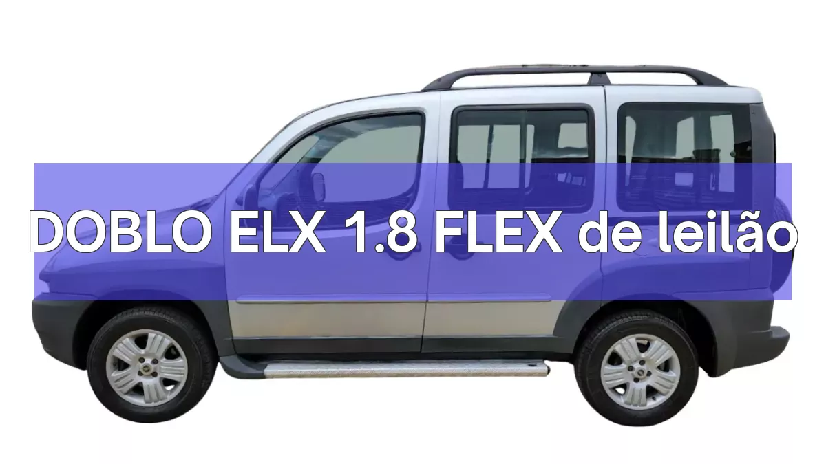 DOBLO ELX 1.8 FLEX em leilão