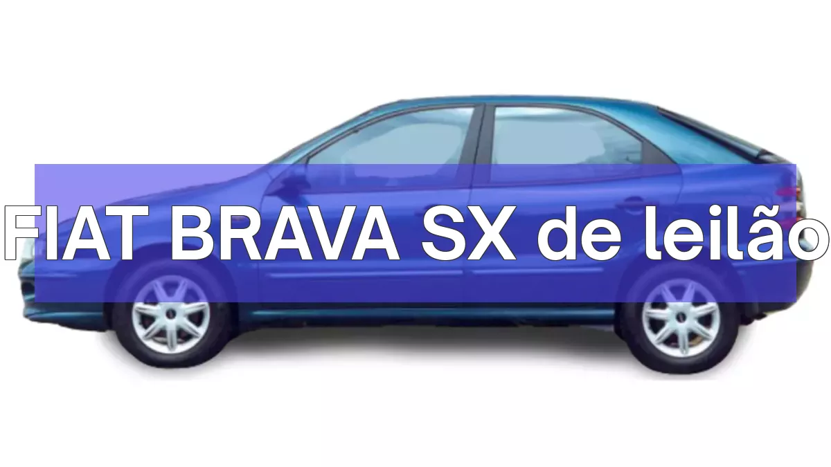 FIAT BRAVA SX em leilão