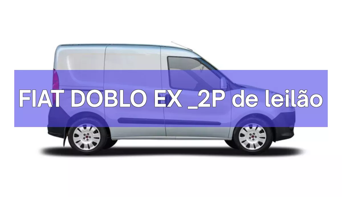 FIAT DOBLO EX _2P em leilão