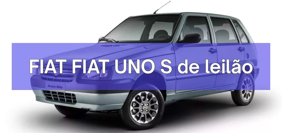 FIAT FIAT UNO S em leilão