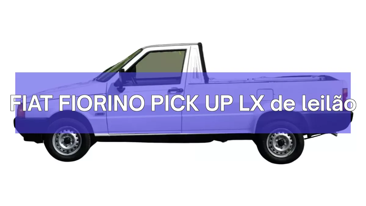 FIAT FIORINO PICK UP LX em leilão