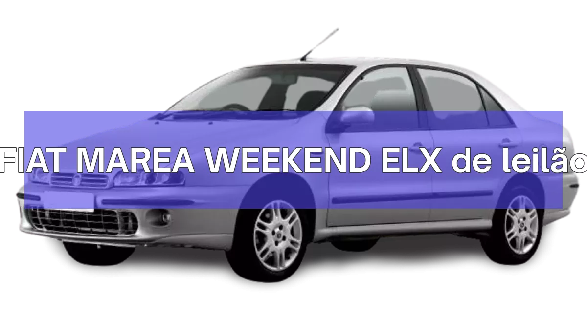FIAT MAREA WEEKEND ELX em leilão
