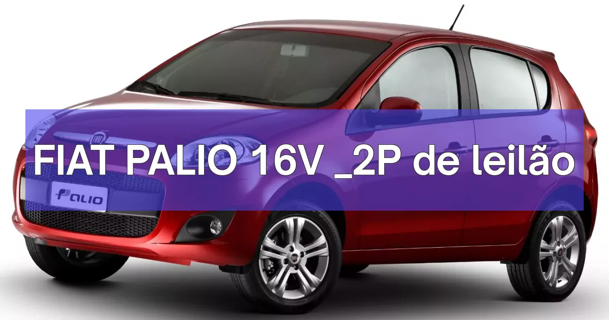 FIAT PALIO 16V _2P em leilão