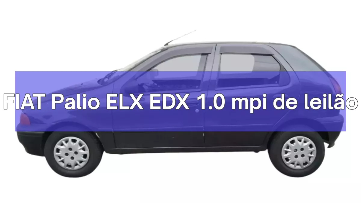 FIAT Palio ELX EDX 1.0 mpi em leilão