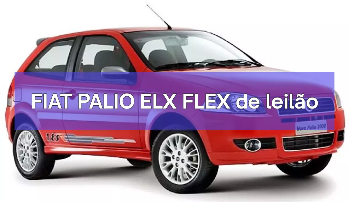 FIAT PALIO ELX FLEX em leilão