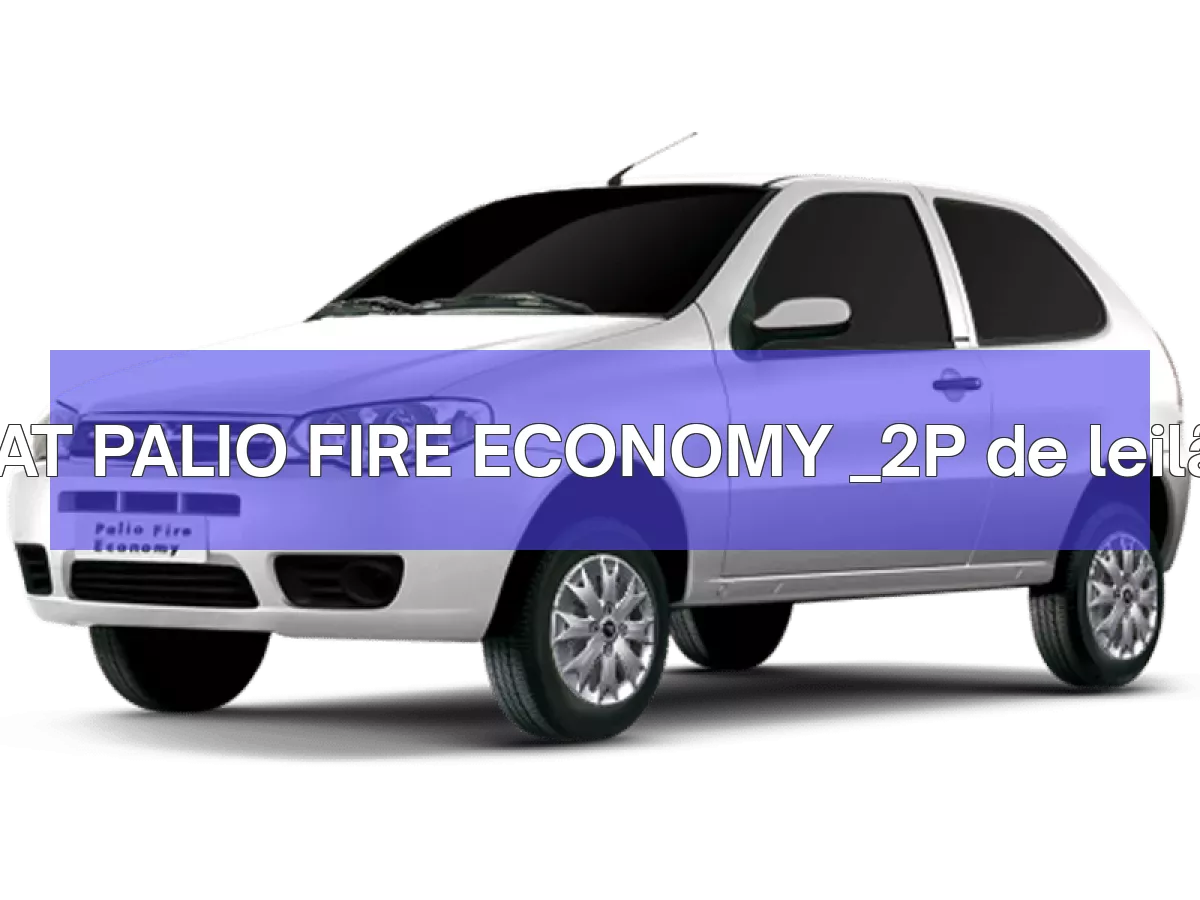 FIAT PALIO FIRE ECONOMY _2P em leilão