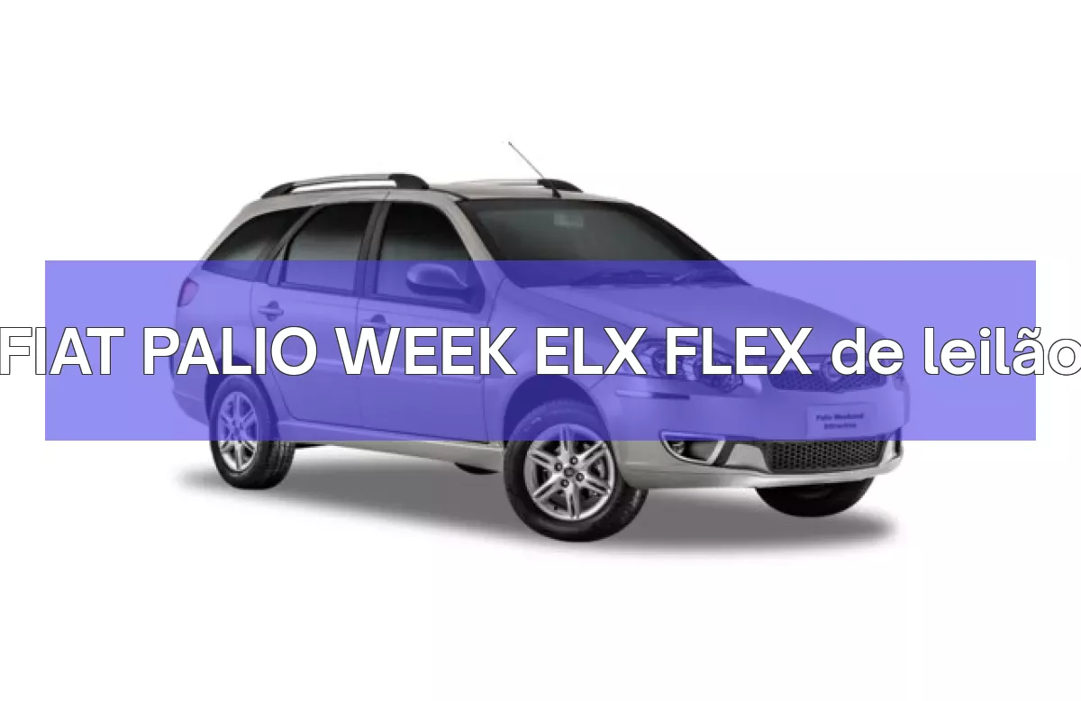FIAT PALIO WEEK ELX FLEX em leilão