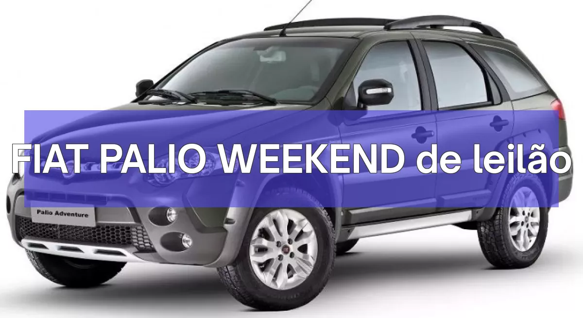 FIAT PALIO WEEKEND em leilão