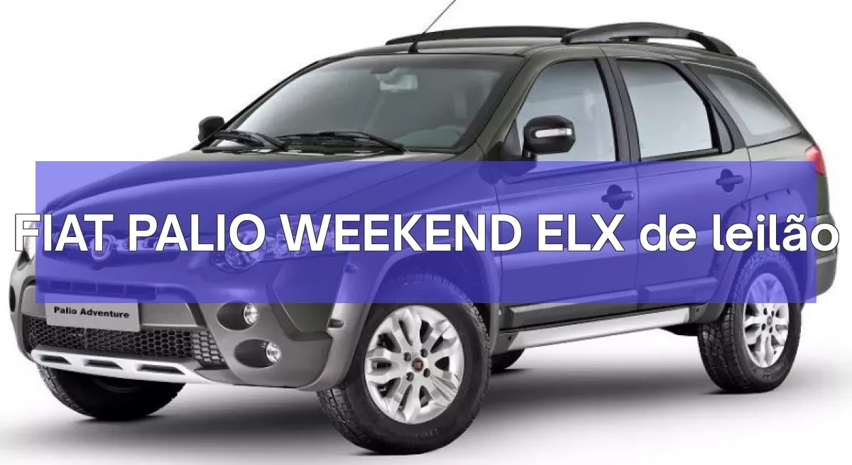 FIAT PALIO WEEKEND ELX em leilão