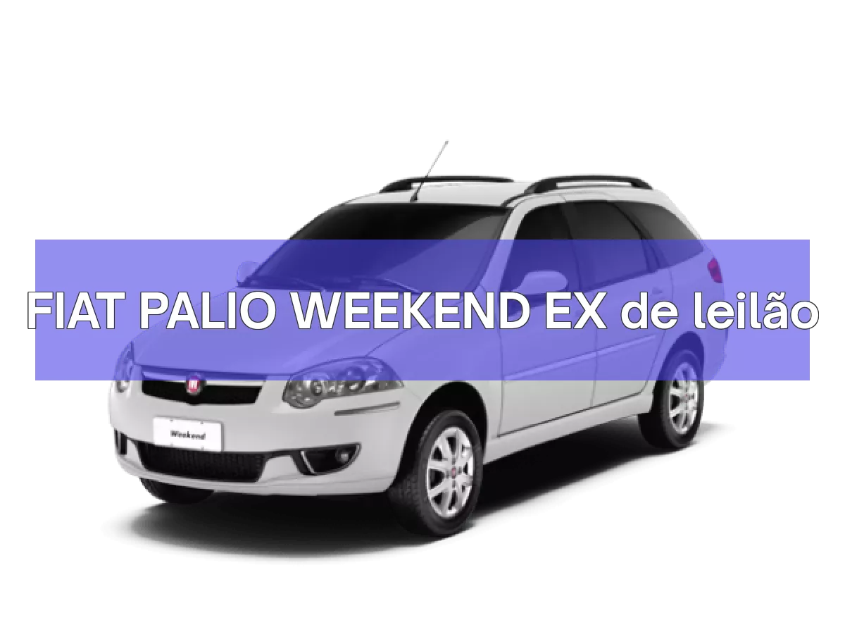 FIAT PALIO WEEKEND EX em leilão
