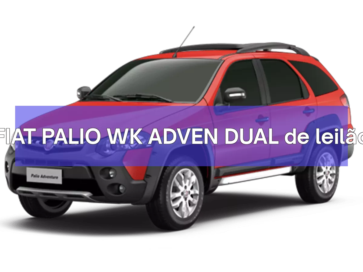 FIAT PALIO WK ADVEN DUAL em leilão