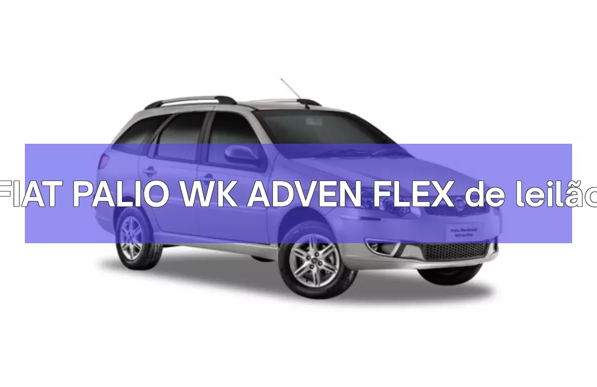 FIAT PALIO WK ADVEN FLEX em leilão