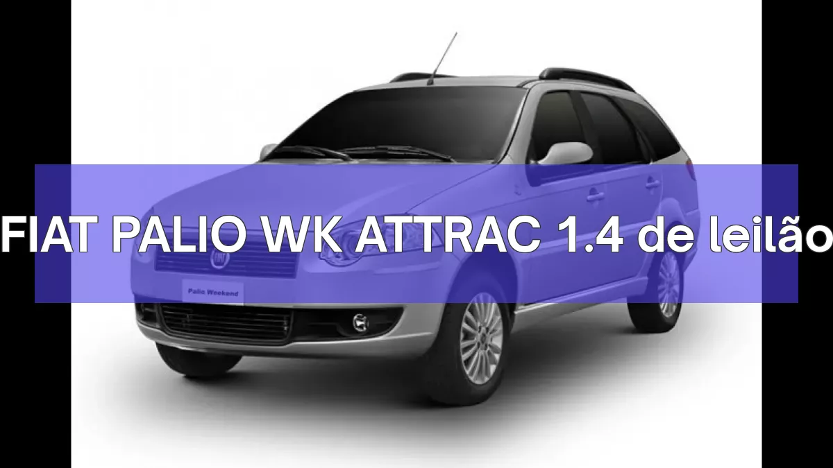 FIAT PALIO WK ATTRAC 1.4 em leilão