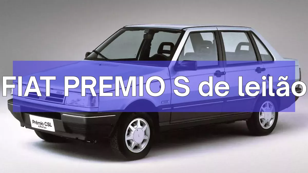 FIAT PREMIO S em leilão
