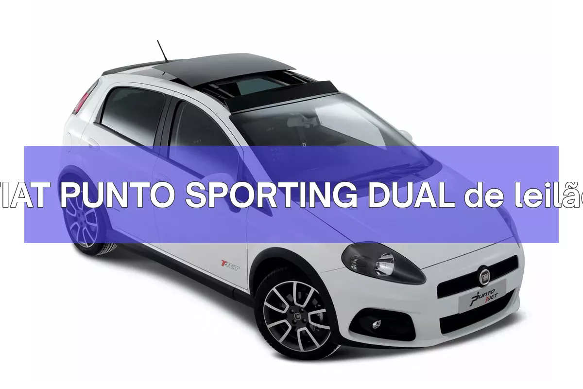 FIAT PUNTO SPORTING DUAL em leilão