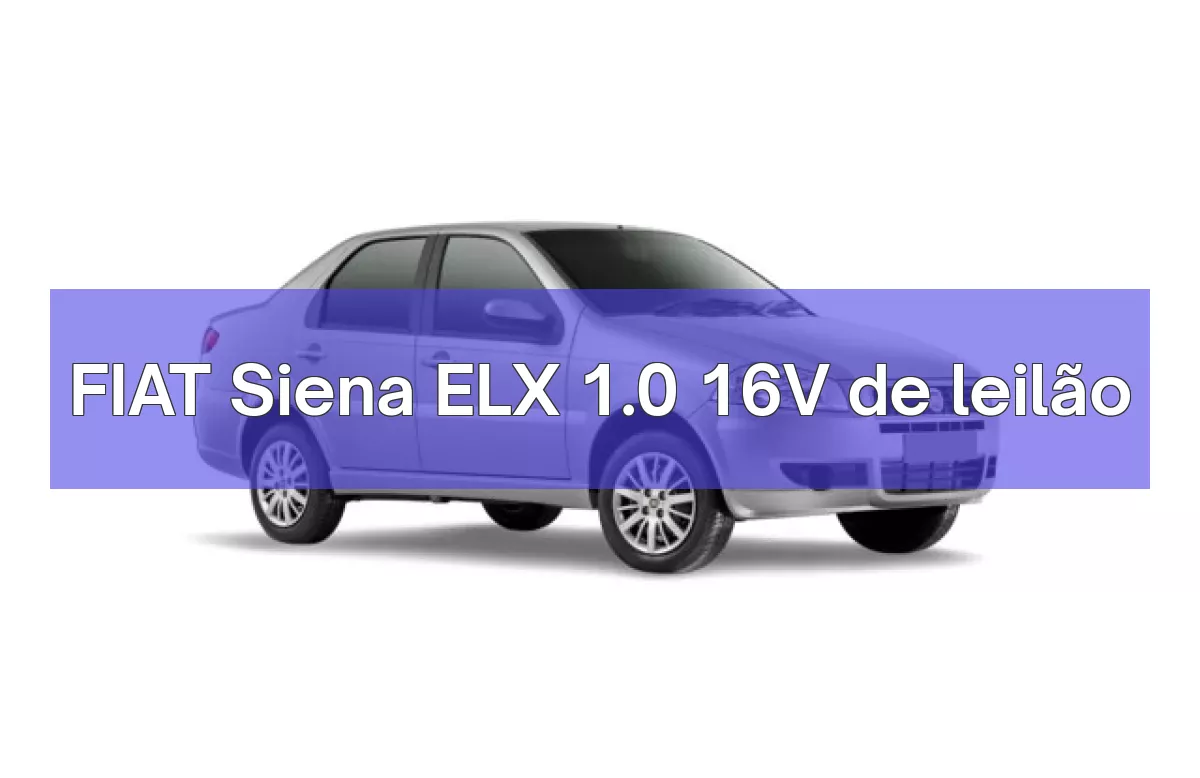 FIAT Siena ELX 1.0 16V em leilão