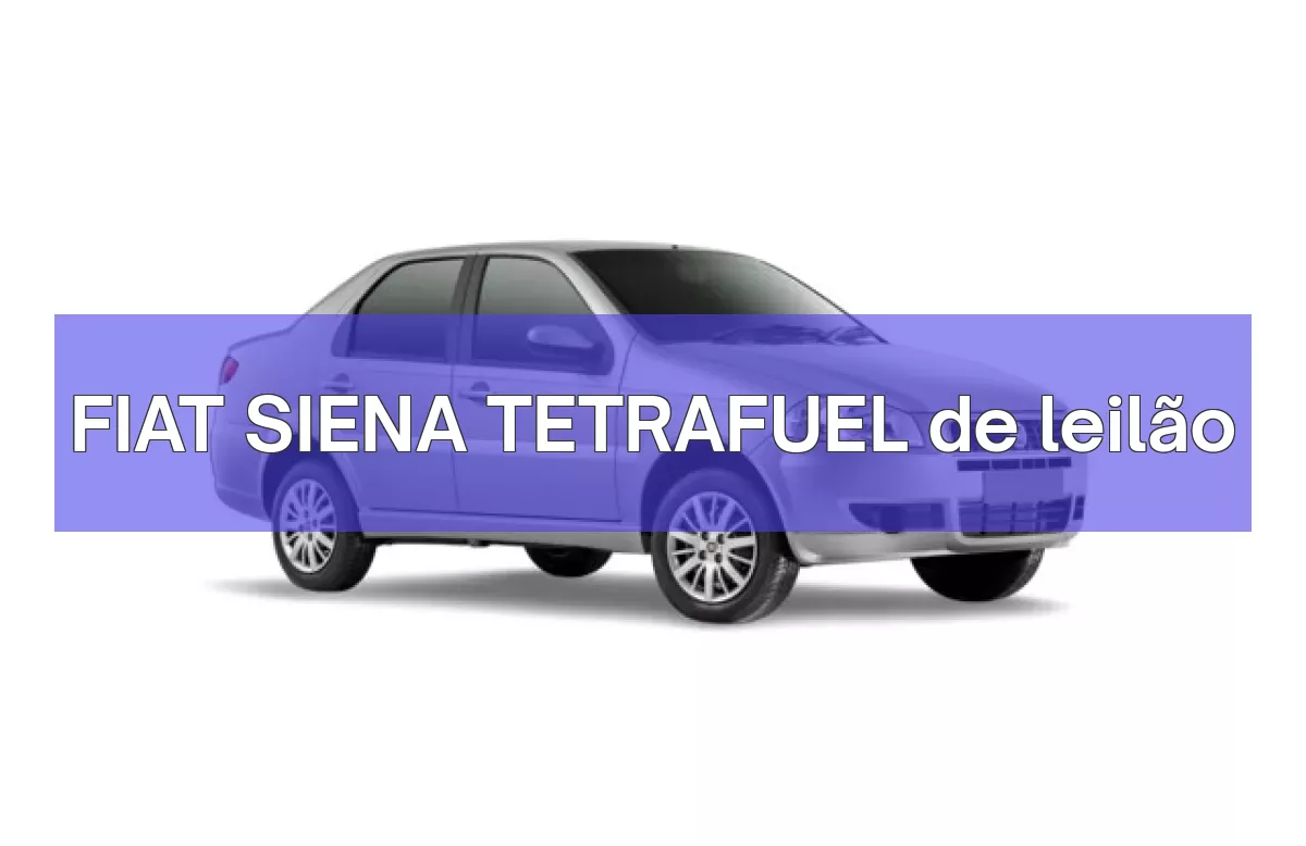 FIAT SIENA TETRAFUEL em leilão