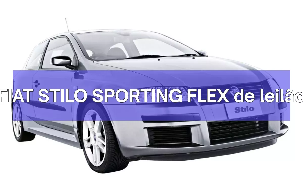 FIAT STILO SPORTING FLEX em leilão