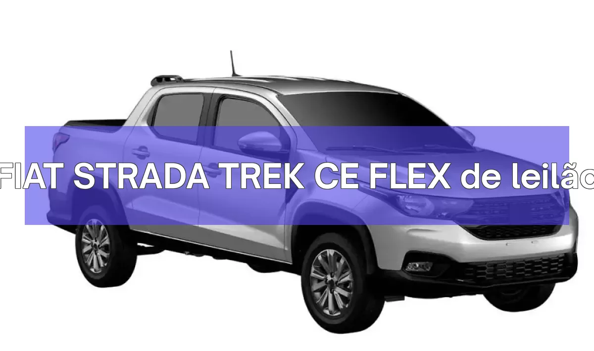 FIAT STRADA TREK CE FLEX em leilão