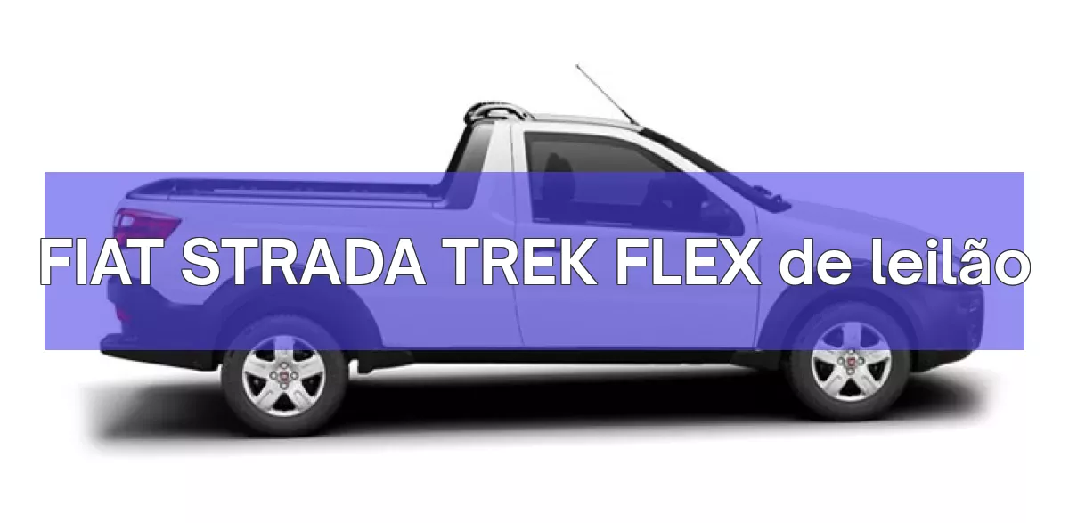 FIAT STRADA TREK FLEX em leilão