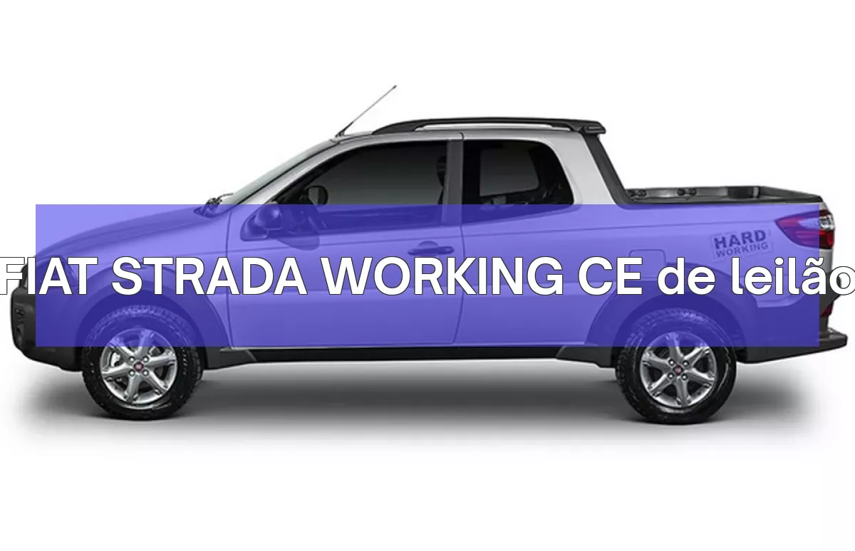 FIAT STRADA WORKING CE em leilão