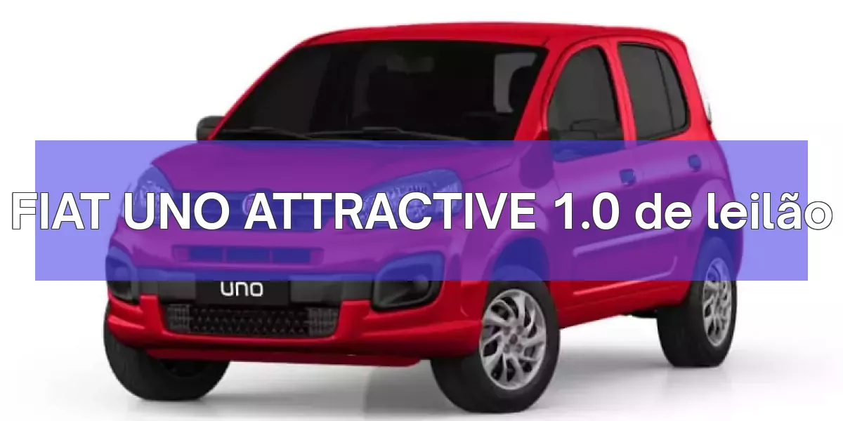 FIAT UNO ATTRACTIVE 1.0 em leilão