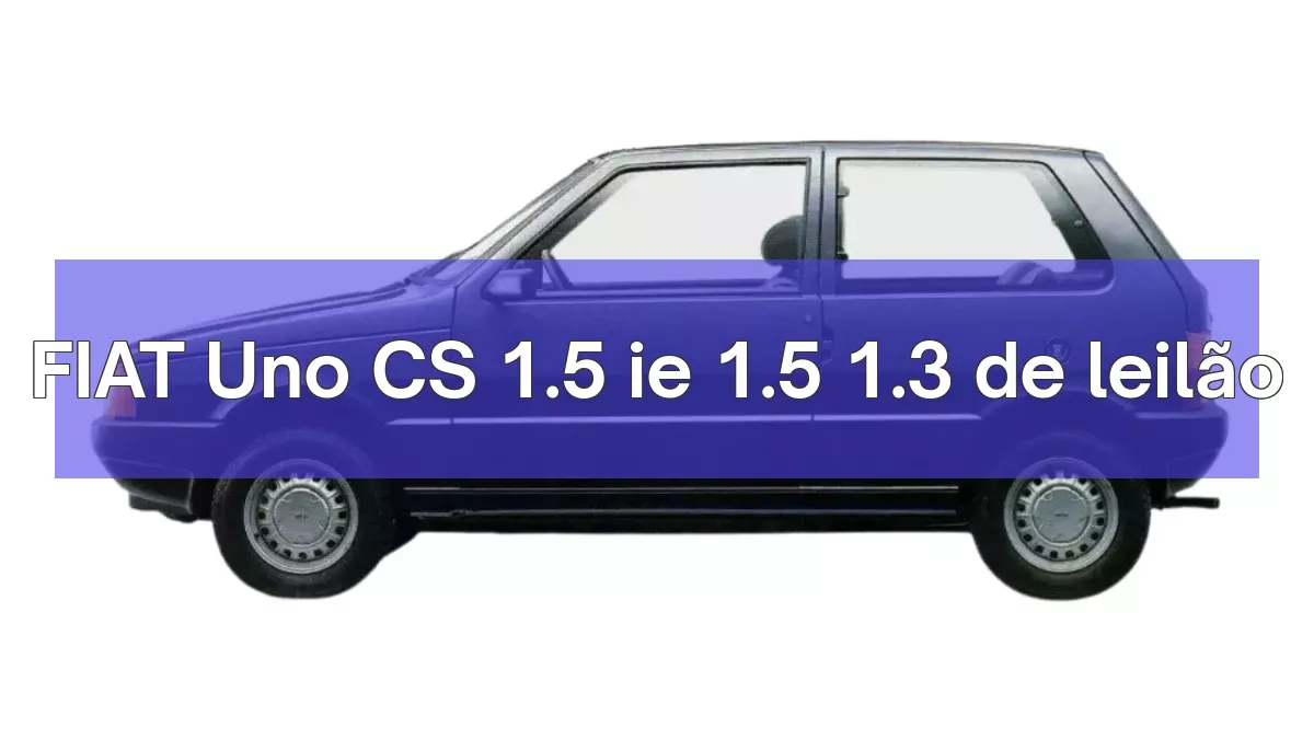 FIAT Uno CS 1.5 ie 1.5 1.3 em leilão