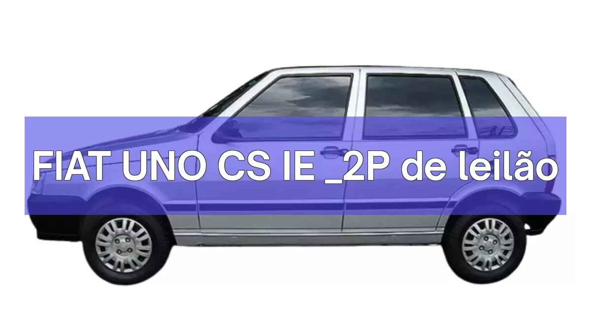 FIAT UNO CS IE _2P em leilão