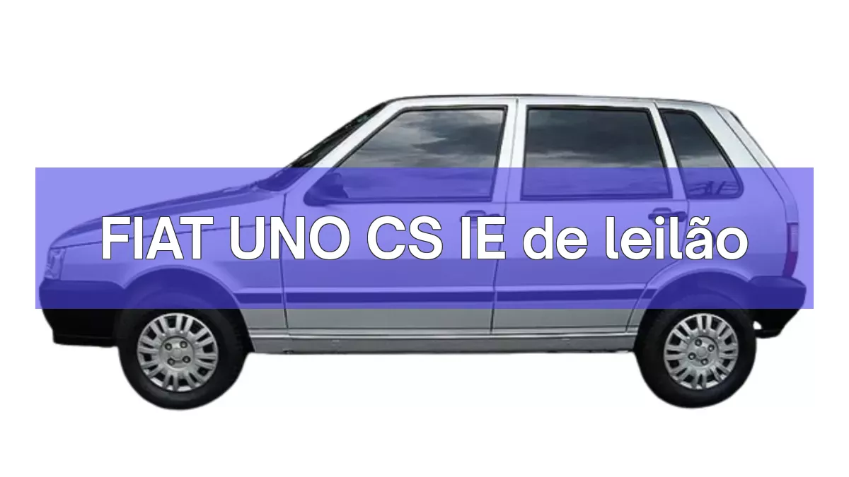 FIAT UNO CS IE em leilão