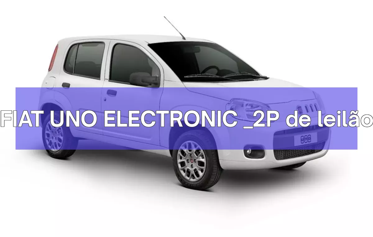 FIAT UNO ELECTRONIC _2P em leilão