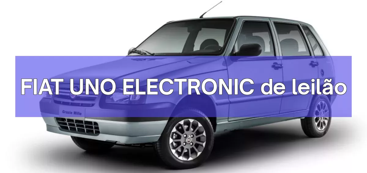 FIAT UNO ELECTRONIC em leilão
