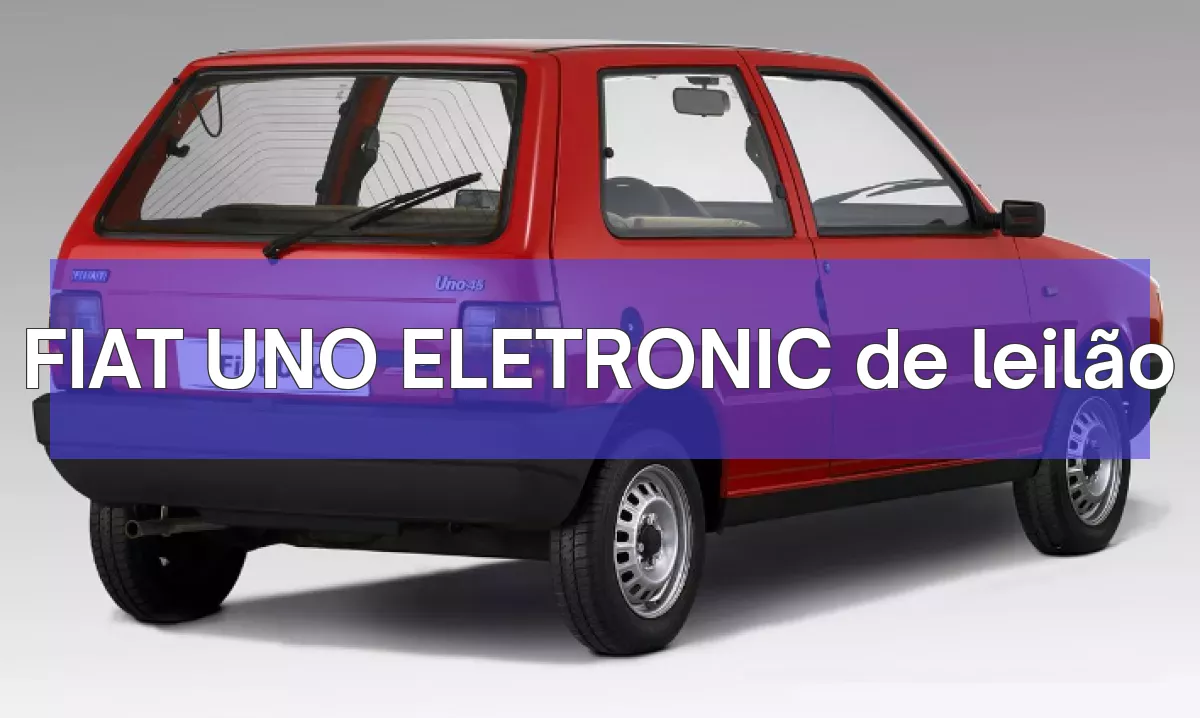 FIAT UNO ELETRONIC em leilão