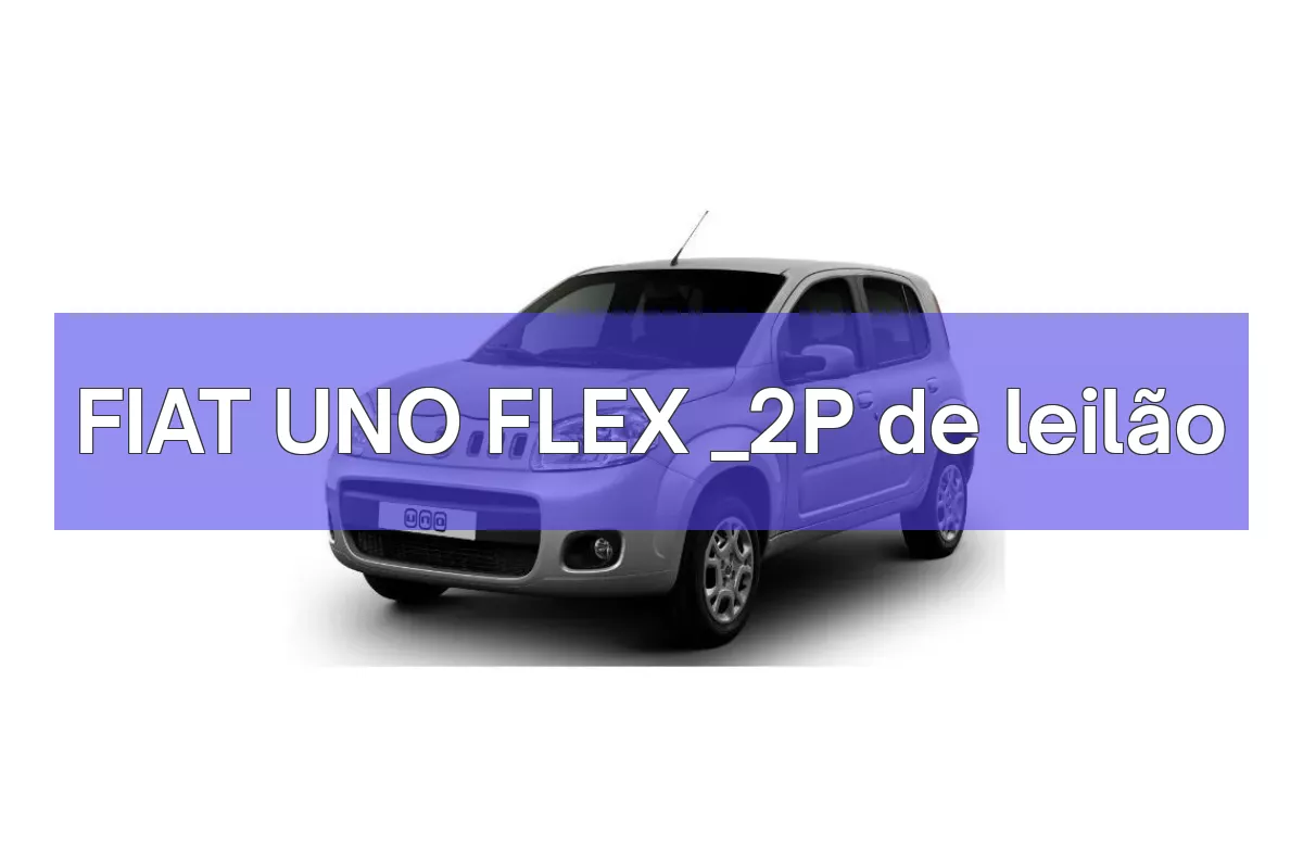 FIAT UNO FLEX _2P em leilão