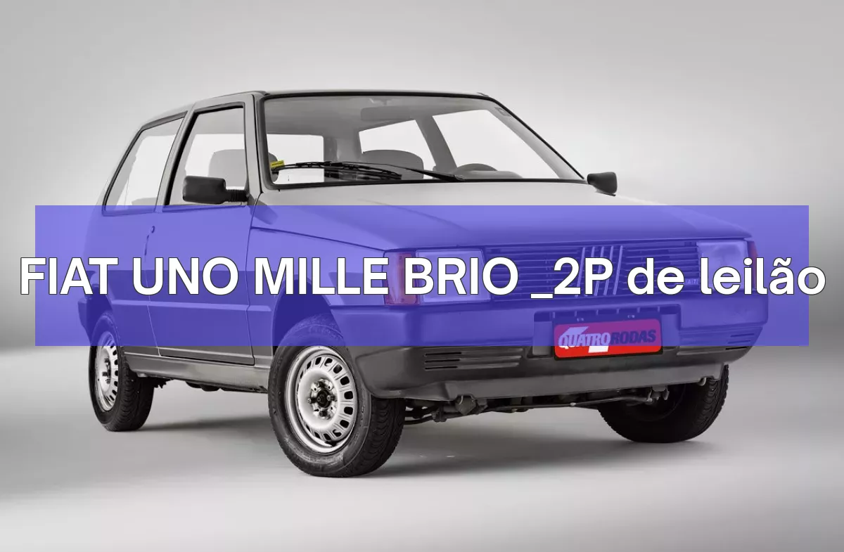 FIAT UNO MILLE BRIO _2P em leilão