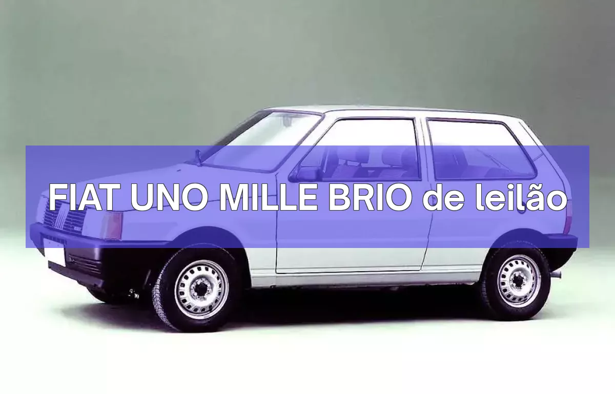 FIAT UNO MILLE BRIO em leilão