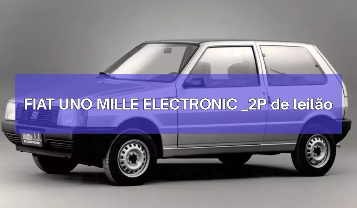 FIAT UNO MILLE ELECTRONIC _2P em leilão