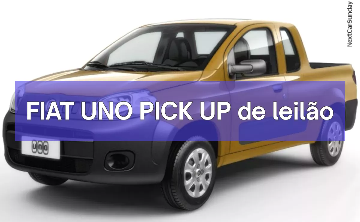 FIAT UNO PICK UP em leilão