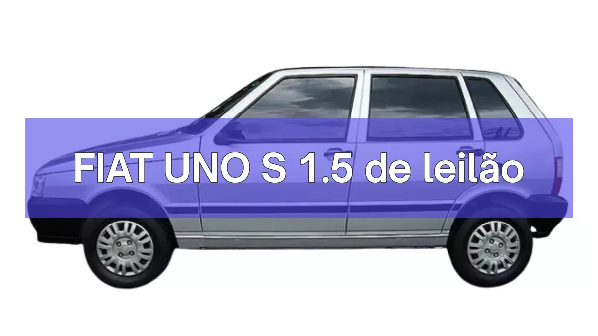 FIAT UNO S 1.5 em leilão