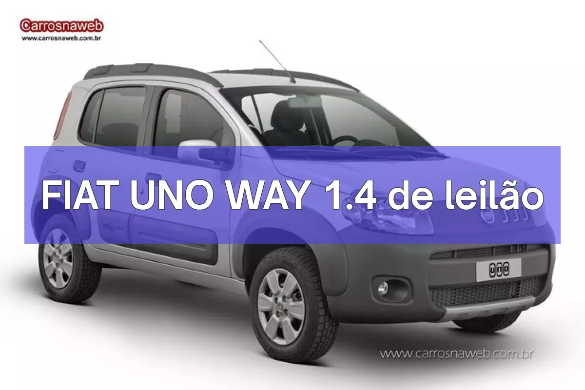 FIAT UNO WAY 1.4 em leilão