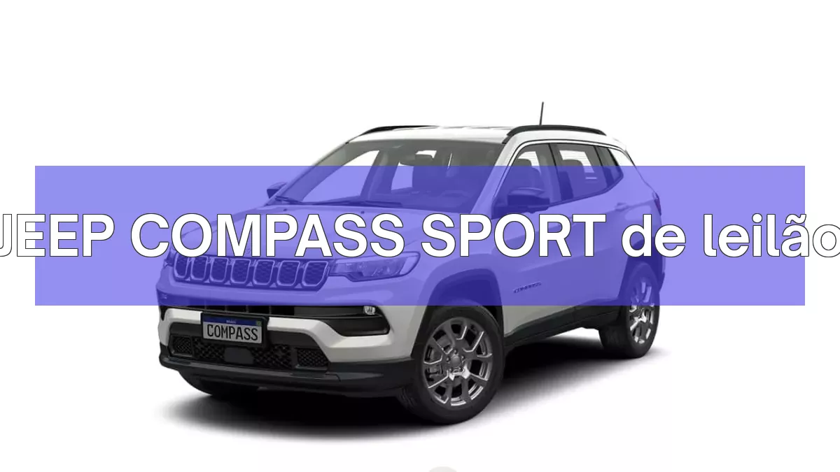 JEEP COMPASS SPORT em leilão