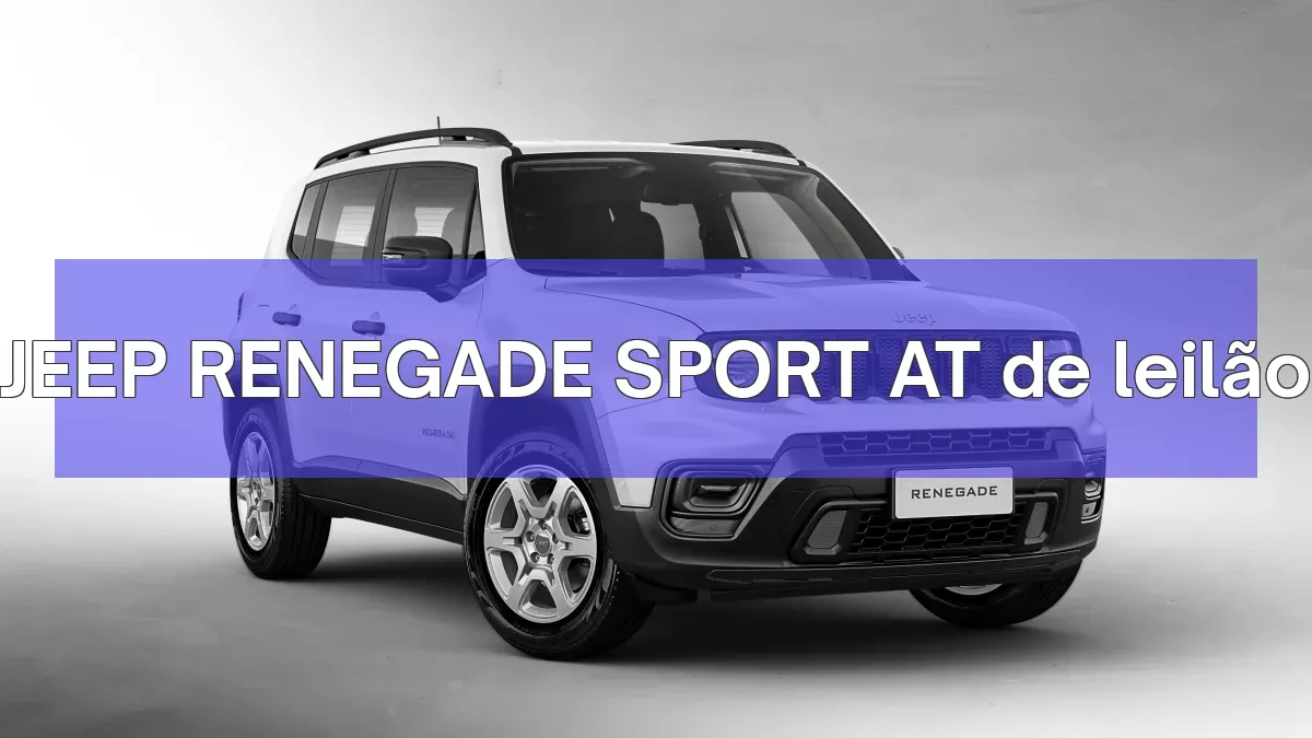 JEEP RENEGADE SPORT AT em leilão