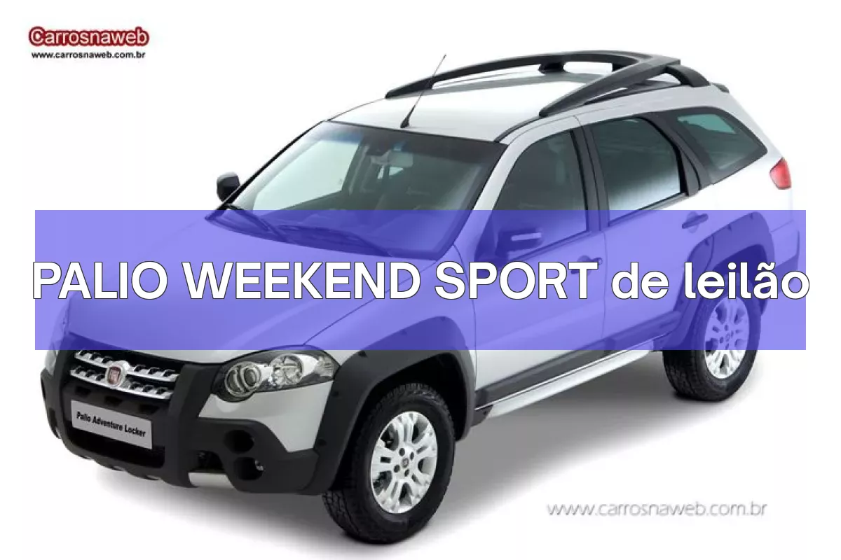 PALIO WEEKEND SPORT em leilão