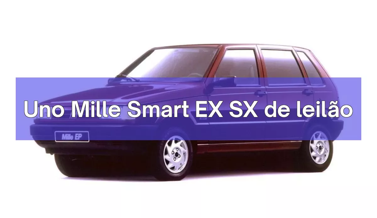 Uno Mille Smart EX SX em leilão