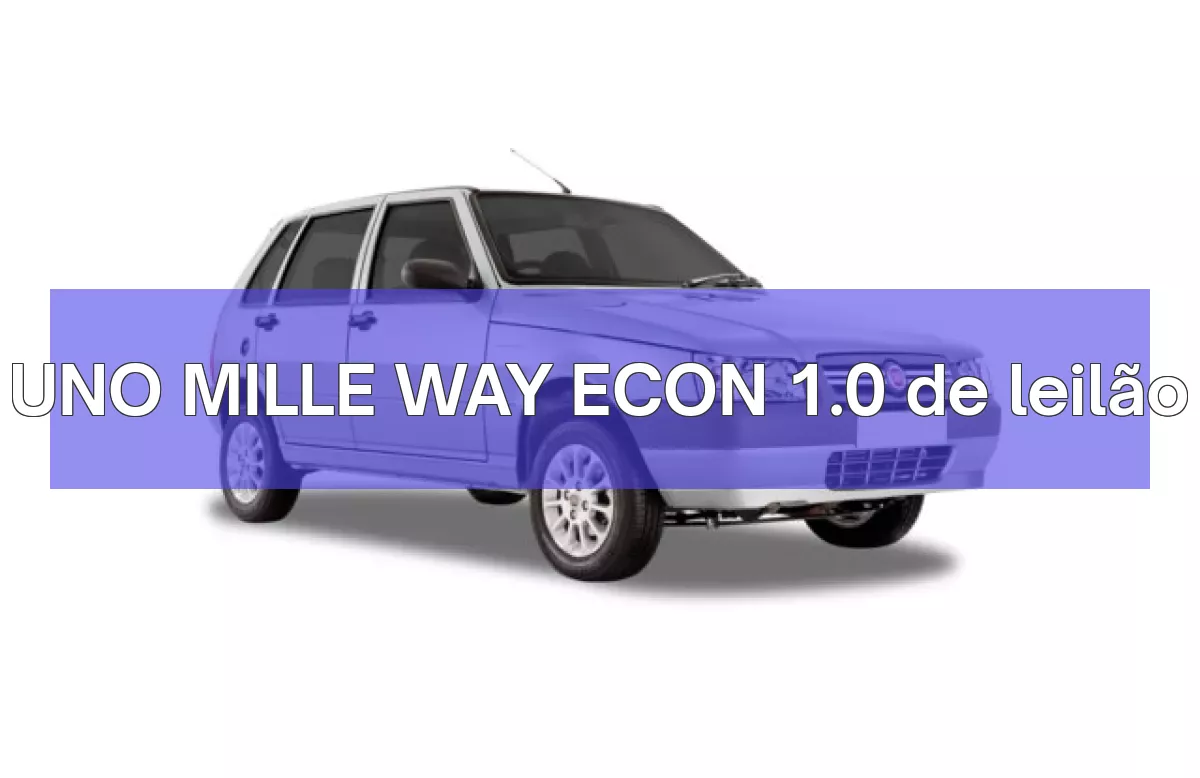 UNO MILLE WAY ECON 1.0 em leilão