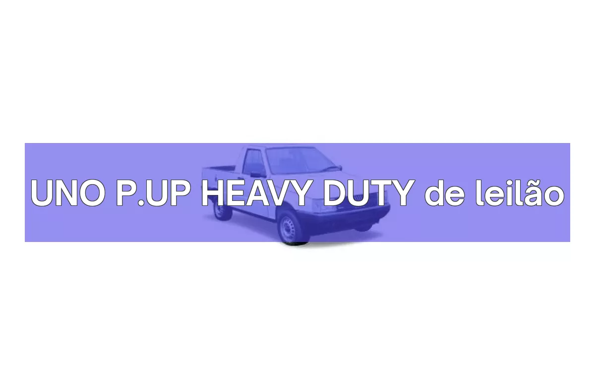 UNO P.UP HEAVY DUTY em leilão