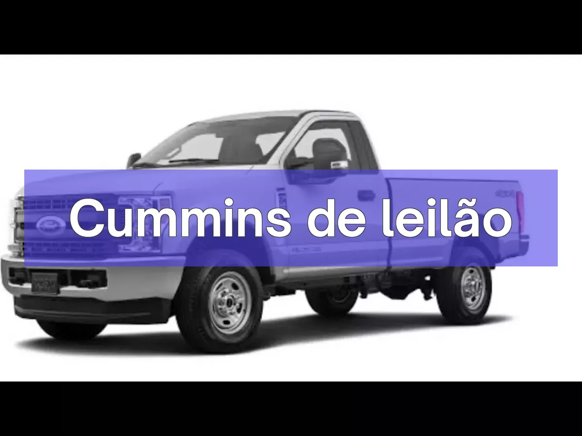 Cummins em leilão