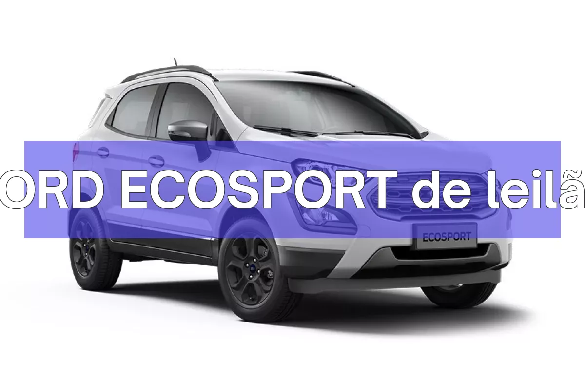 FORD ECOSPORT em leilão