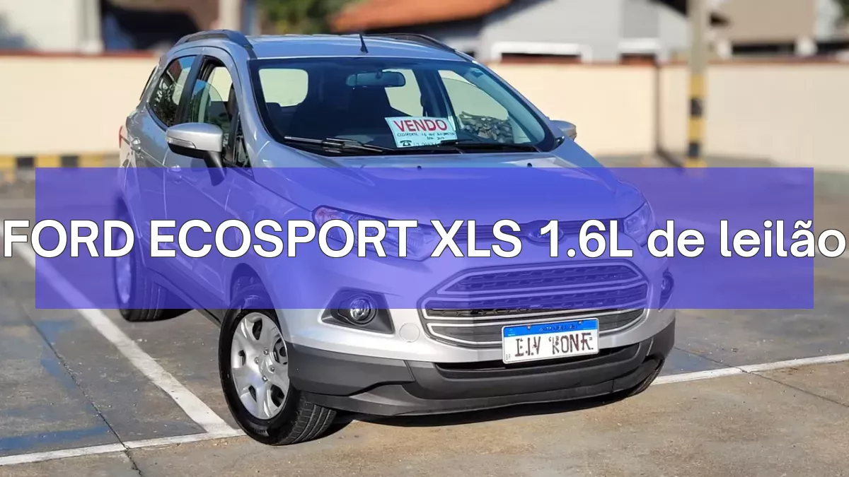 FORD ECOSPORT XLS 1.6L em leilão