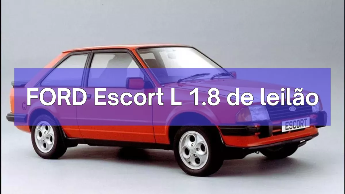 FORD Escort L 1.8 em leilão
