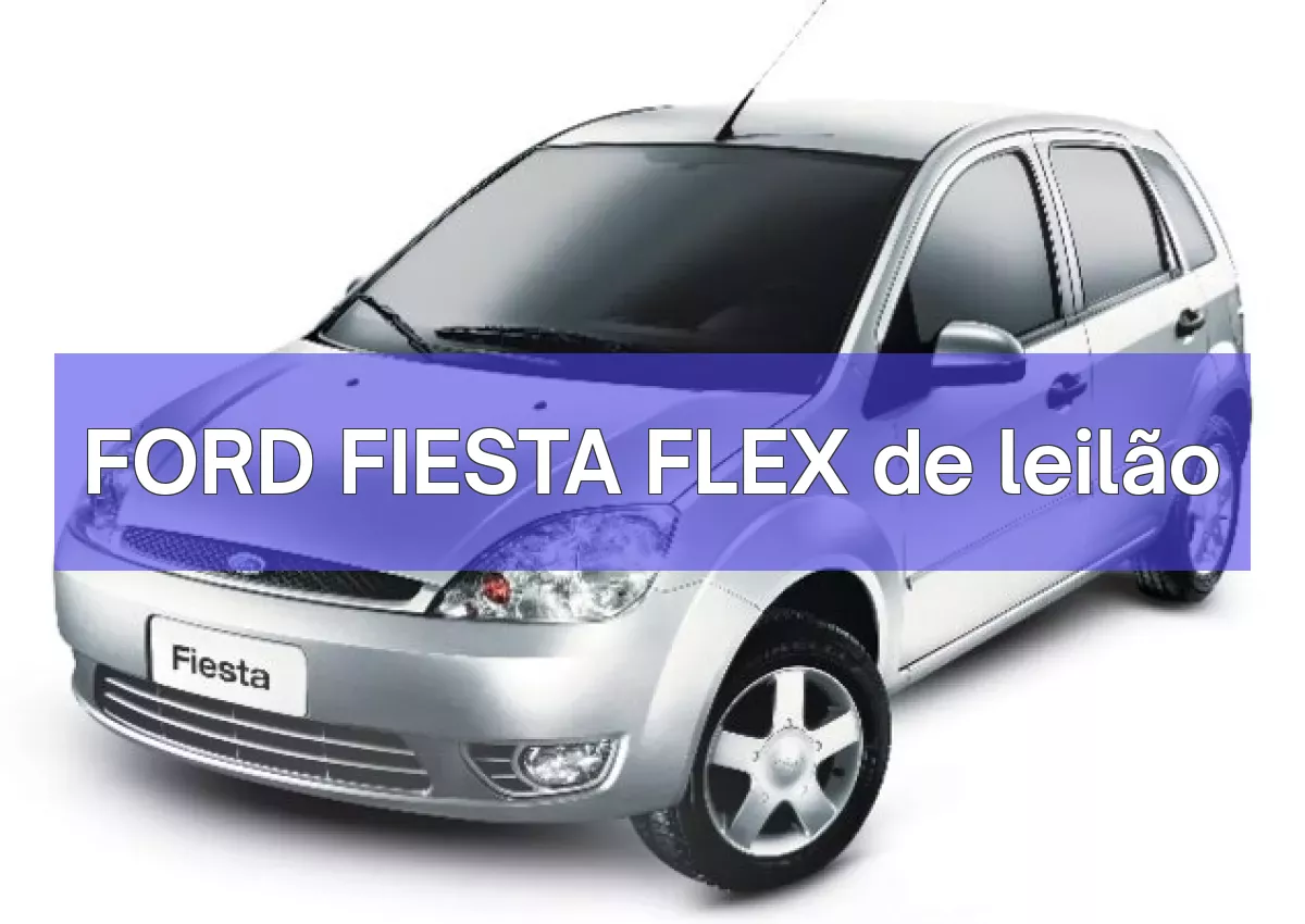 FORD FIESTA FLEX em leilão